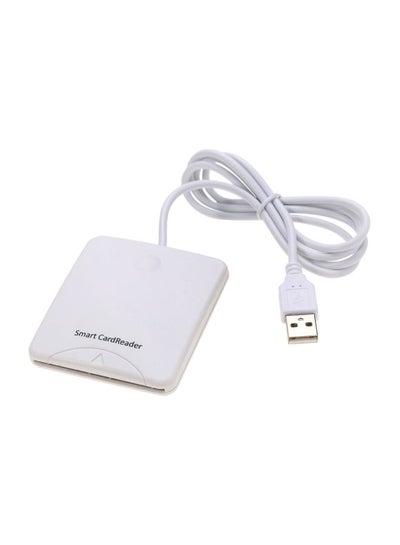 Buy USB 2.0 Smart Card Reader White in UAE