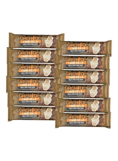 Buy Pack Of 12 Carb Killa Caramel Chaos High Protein Bar 60g in UAE