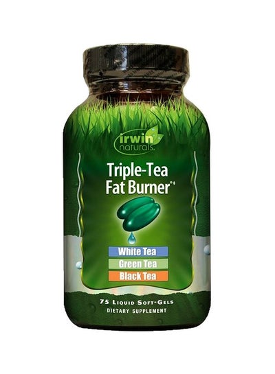 Buy Triple-Tea Fat Burner Dietary Supplement - 75 Liquid Softgel in UAE