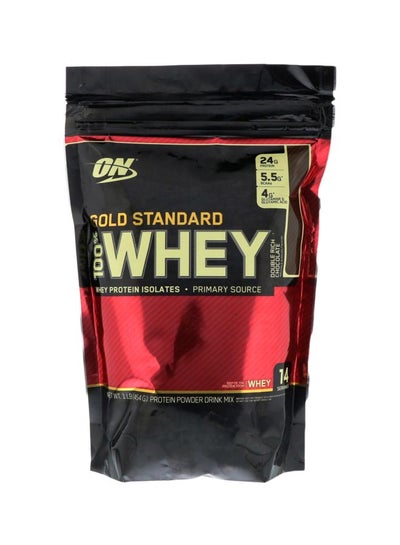 Buy Gold Standard Whey Protein - Double Rich Chocolate - 454 Gram in UAE