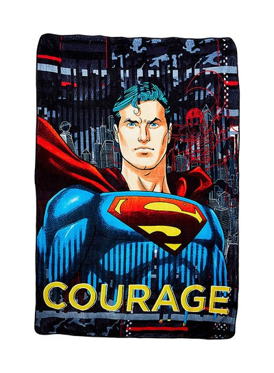 Buy Superman Printed Blanket Polyester Multicolour 160 x 220cm in UAE