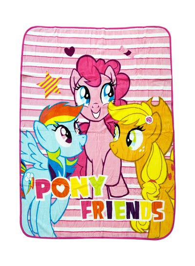 اشتري بطانية من صوف كورال بطبعة مستوحاة من مسلسل "My Little Pony" polyester متعدد الألوان 130x170سم في الامارات