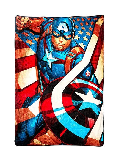 Buy Avengers Design  Flannel Blanket Polyester Multicolour 160x220centimeter in UAE