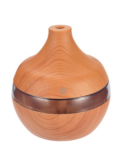 Buy USB Wood-grain LED Night Lamp Humidifier Brown in Egypt