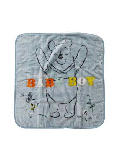 Buy Winnie The Poo  Design  Baby Sac Blanket polyester Blue 80x90cm in UAE