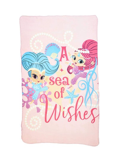 Buy Shimmer And Shine Polar Fleece Blanket Polyester Multicolour 100x150centimeter in UAE