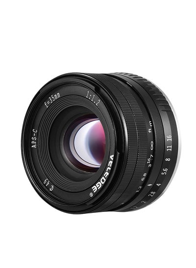 Buy High Resolution Large Aperture Standard Camera Prime Lens Black in Saudi Arabia