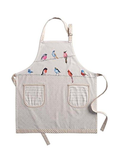 Buy Adjustable Neck Cotton Apron Beige 27.5x31.5inch in Egypt