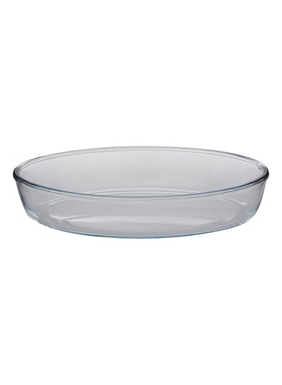 Buy Oval Platter Clear 26x17cm in Saudi Arabia
