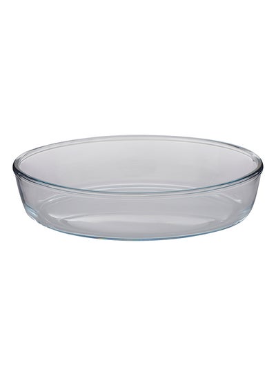 Buy Oval Platter Clear 31x12.5centimeter in Saudi Arabia