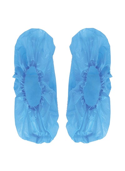 Buy 100 Pairs Disposable Shoe Covers Multicolour One Size Blue in UAE