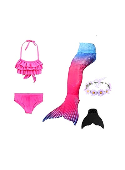 Buy 5-Piece Mermaid Swimming Suit Set in Saudi Arabia
