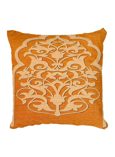 Buy Decorative Printed Pillow Cover Brown in Egypt