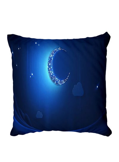 Buy Decorative Printed Pillow Cover Blue in Egypt