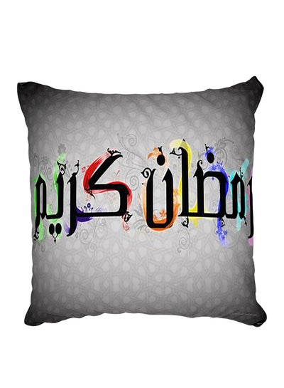 Buy Decorative Printed Pillow Cover Multicolour in Egypt