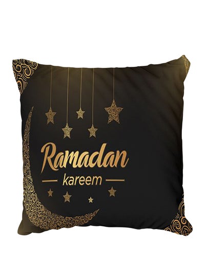 Buy Decorative Printed Pillow Cover Brown in Egypt