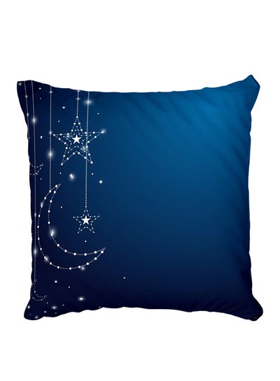 Buy Decorative Printed Pillow Cover Blue in Egypt