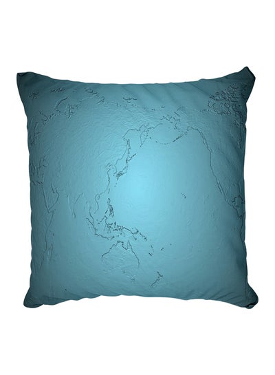 Buy Decorative Printed Pillow Cover Blue in Egypt