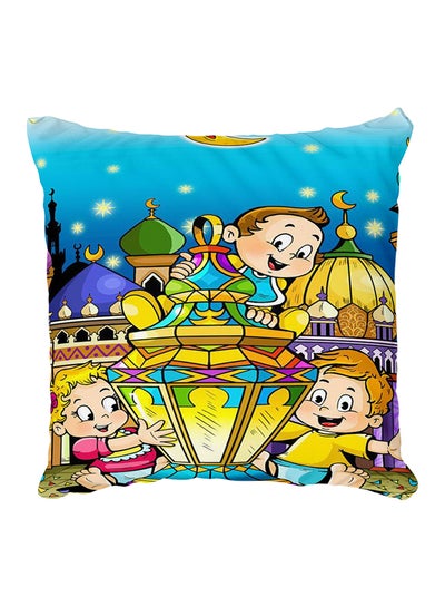 Buy Decorative Printed Pillow Cover Multicolour in Egypt