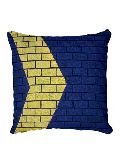 Buy Decorative Printed Pillow Cover Blue in Egypt