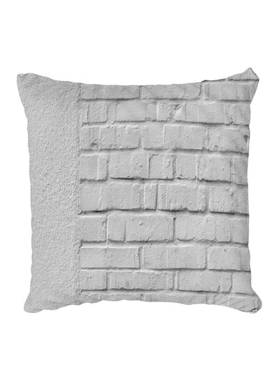 Buy Decorative Printed Pillow Cover White in Egypt