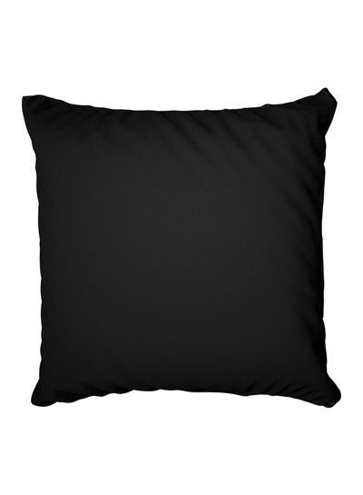 Buy Decorative Printed Pillow Cover Black in Egypt