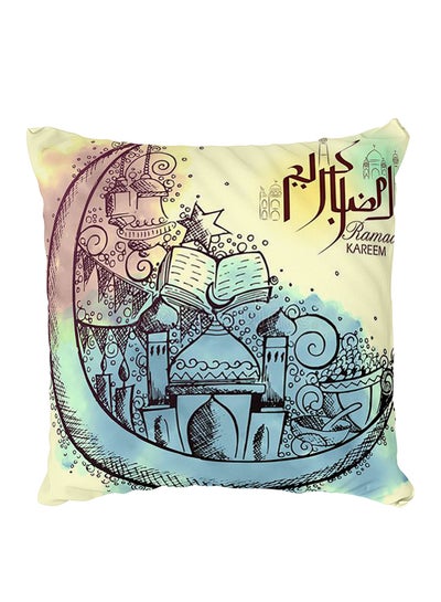 Buy Decorative Printed Pillow Cover Multicolour in Egypt