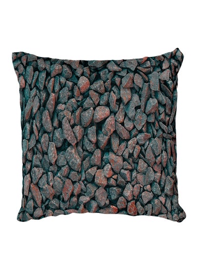 Buy Decorative Printed Pillow Cover Grey in Egypt