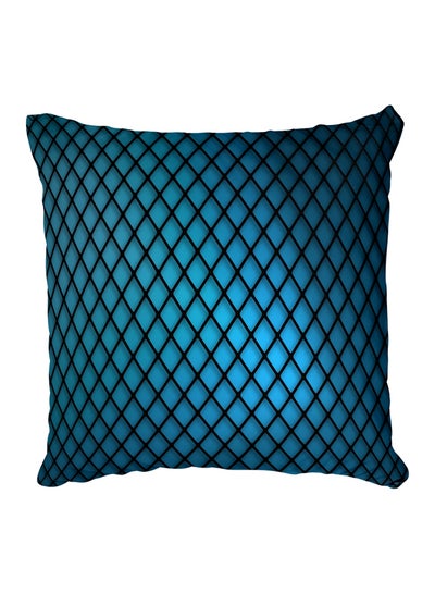 Buy Decorative Printed Pillow Cover Blue in Egypt