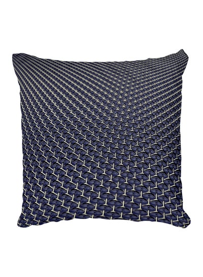 Buy Decorative Printed Pillow Cover Polyester Blue in Egypt