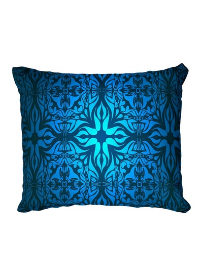 Buy Decorative Printed Pillow Cover polyester Blue in Egypt