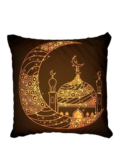 Buy Decorative Printed Pillow Cover Brown in Egypt