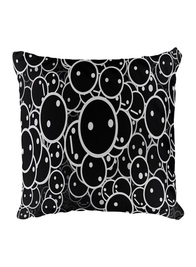 Buy Decorative Printed Pillow Cover polyester Black in Egypt