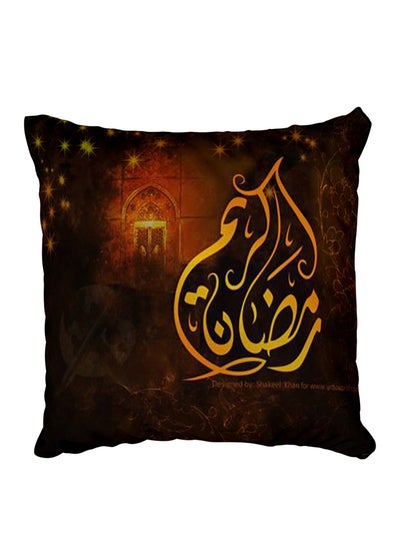 Buy Decorative Printed Pillow Cover Multicolour in Egypt