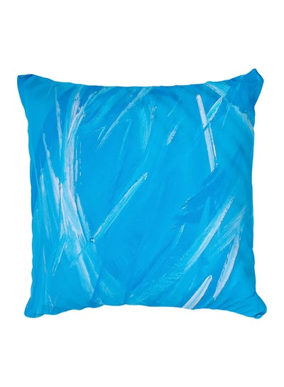 Buy Decorative Printed Pillow Cover Blue in Egypt