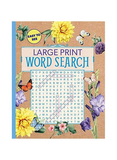 اشتري Large Print Floral Word Search paperback english - 28 January 2020 في الامارات