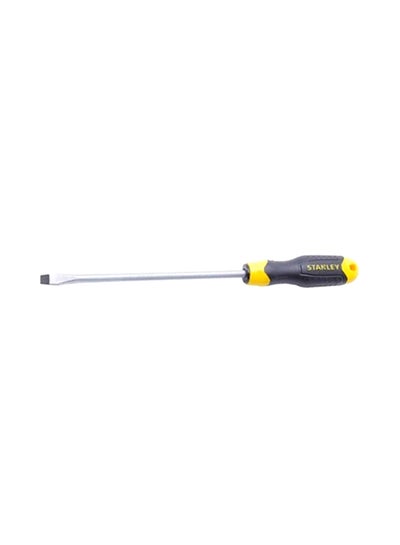 Buy Cushion Grip Screwdriver Flat Yellow/Black 8x150mm in Saudi Arabia