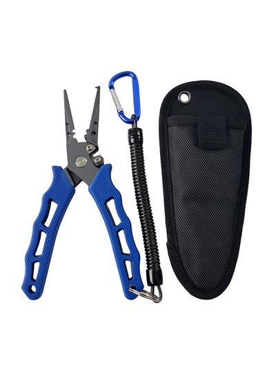 Buy Split Ring Fishing Pliers With Sheath And Lanyard 7.3inch in Saudi Arabia