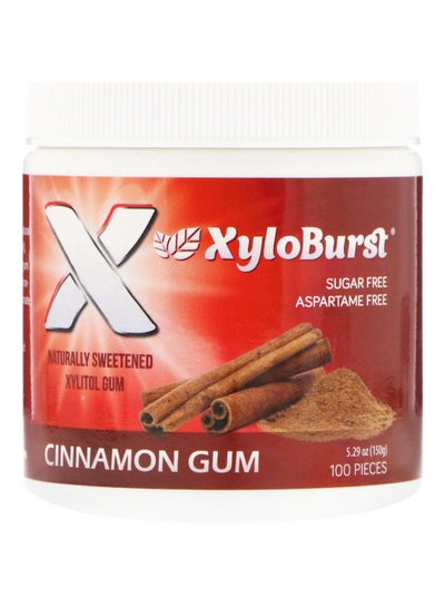 Buy Cinnamon Flavour Sweetened Xylitol Gum 150grams in UAE