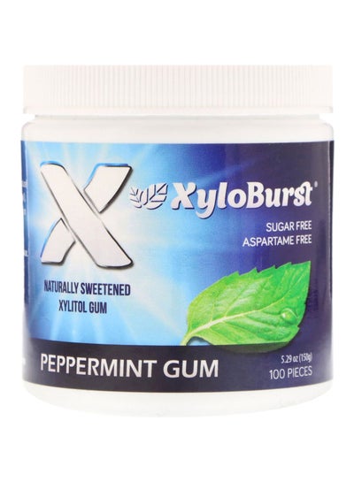 Buy Peppermint Flavour Sweetened Xylitol Gum 150grams in UAE