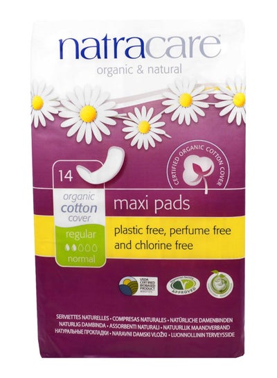 Buy 14-Piece Maxi Sanitary Pad Set 12.4 x 6.7cm in Saudi Arabia