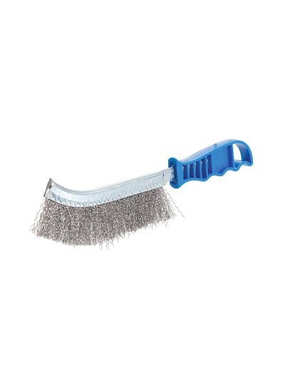 Buy Steel Wire Brush Silver/Blue 240mm in Saudi Arabia