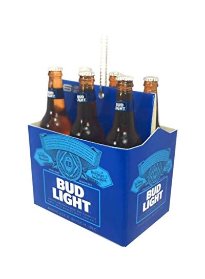 اشتري Bud Light Six-Pack Miniature Ornament Blue/White/Brown 2.6inch في الامارات