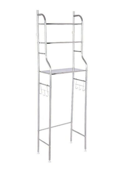 Buy 3-Tier Over The Washing Machine Rack Silver in Saudi Arabia