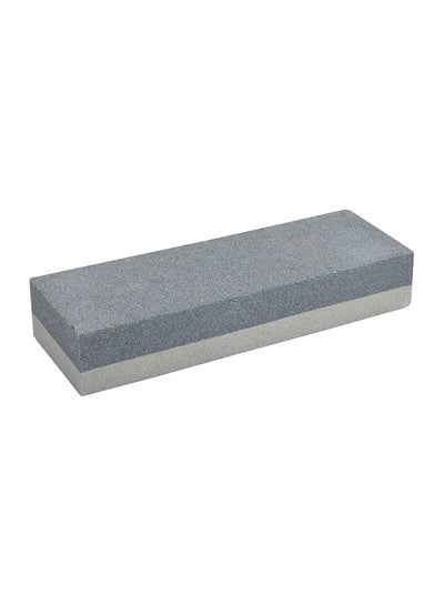 Buy Double Side Knife Sharpening Stone Grey 16centimeter in UAE