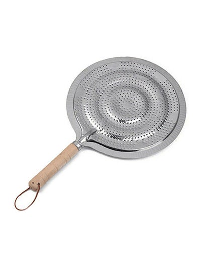 Buy Aluminium Simmer Ring Heat Diffuser Silver/Beige 32x21cm in UAE