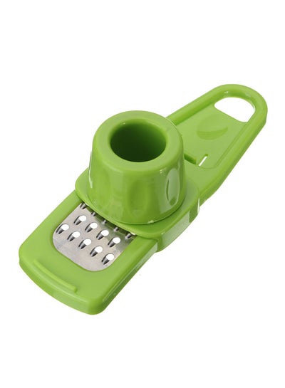 Buy Multifunctional Ginger Garlic Grater Green 17cm in Egypt