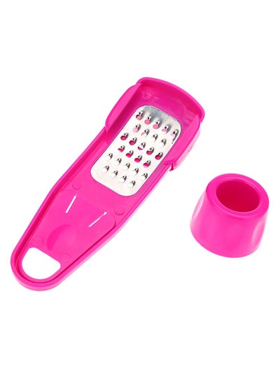 Buy Multifunctional Ginger Garlic Grater Pink 17cm in Egypt