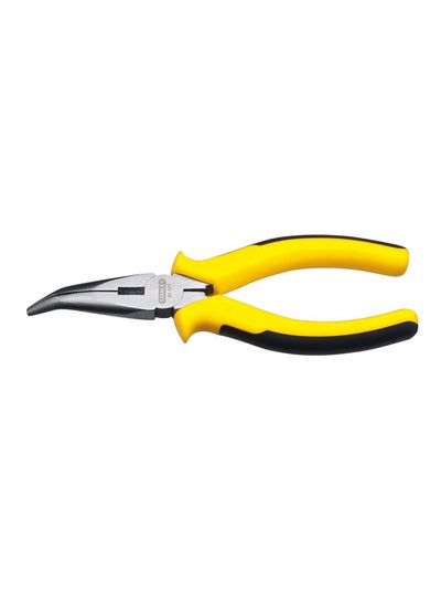 Buy Bent Nose Plier Yellow/Black/Silver 8inch in UAE