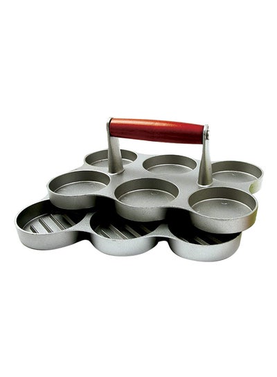 Buy Triple Burger Press Hamburger Patties Maker Multicolour 25cm in Saudi Arabia